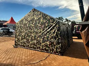 Heavy-Duty Military-Style a-Frame Camouflage Marquee Tent