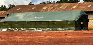 Large-Scale Military Field Barracks Marquee Tent