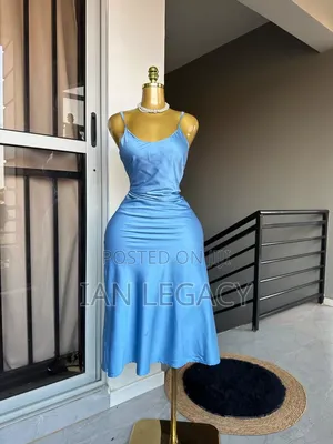 Long Satin Cowl Dress --Kesementi-Sizes SML