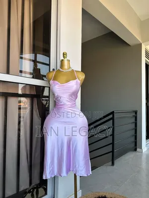 Long Satin Cowl Dress --Kesementi-Sizes SML