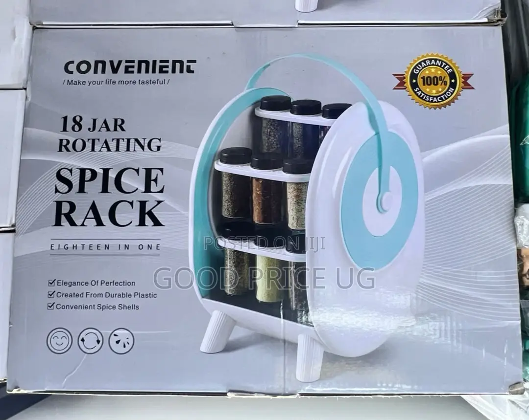 Convenient 18 Jar Rotating Spice Rack,
