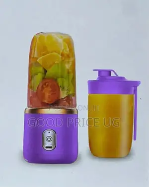 Purple and Clear Small Portable Juicer
