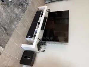 White Led Lights TV Stand Unit [180)cm Length