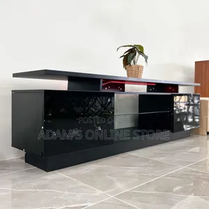 Blavk TV Stand Unit High Gloss TV Stand