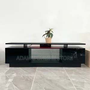 Blavk TV Stand Unit High Gloss TV Stand