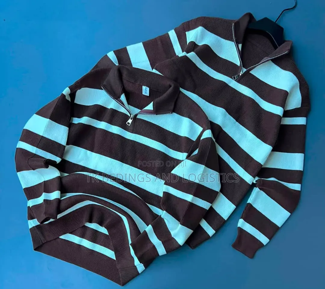 Zip Neck Knitted Sweater
