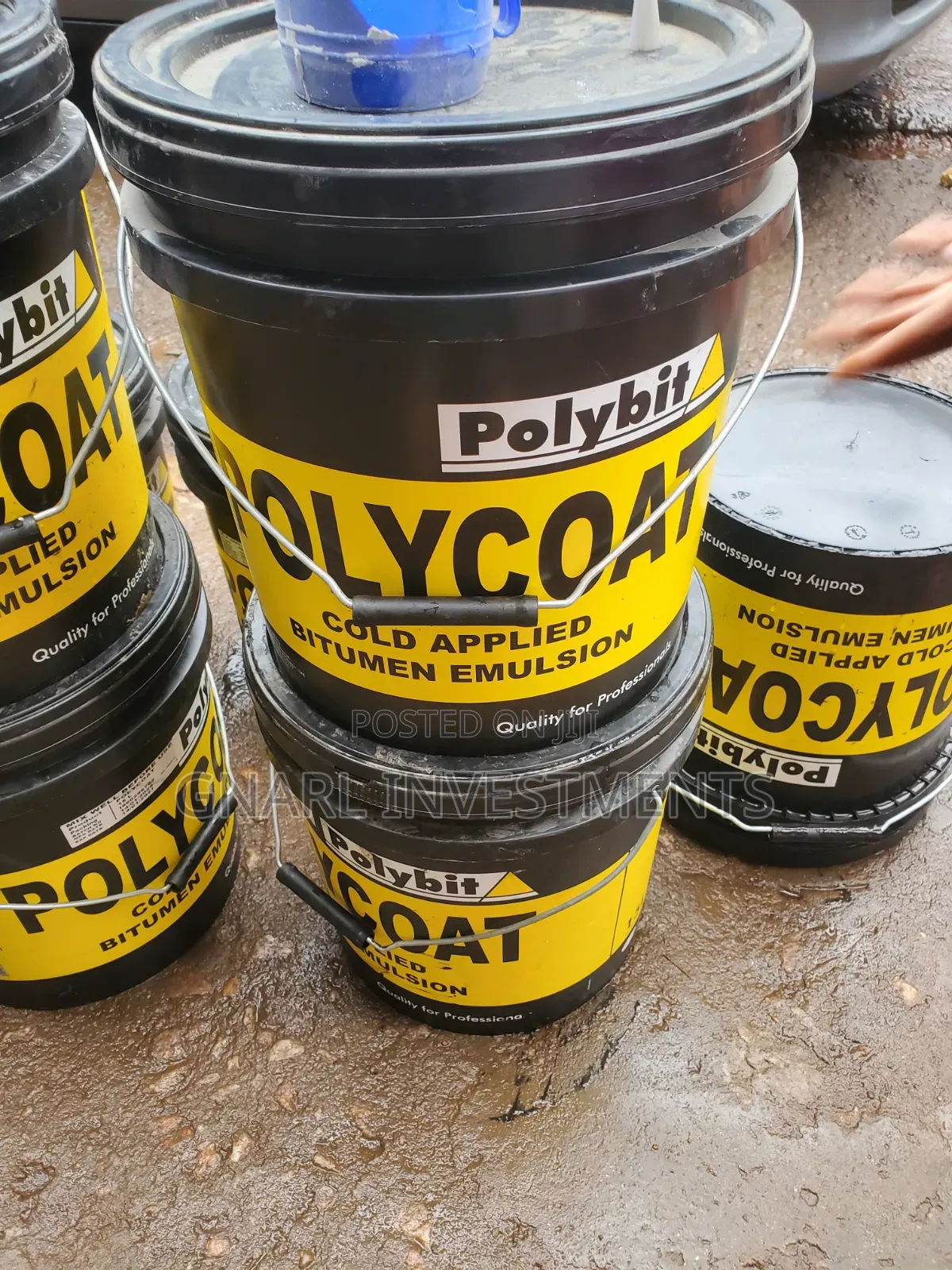 15Ltrs Poly Coat Bitumen / Poly Bit Waterproof