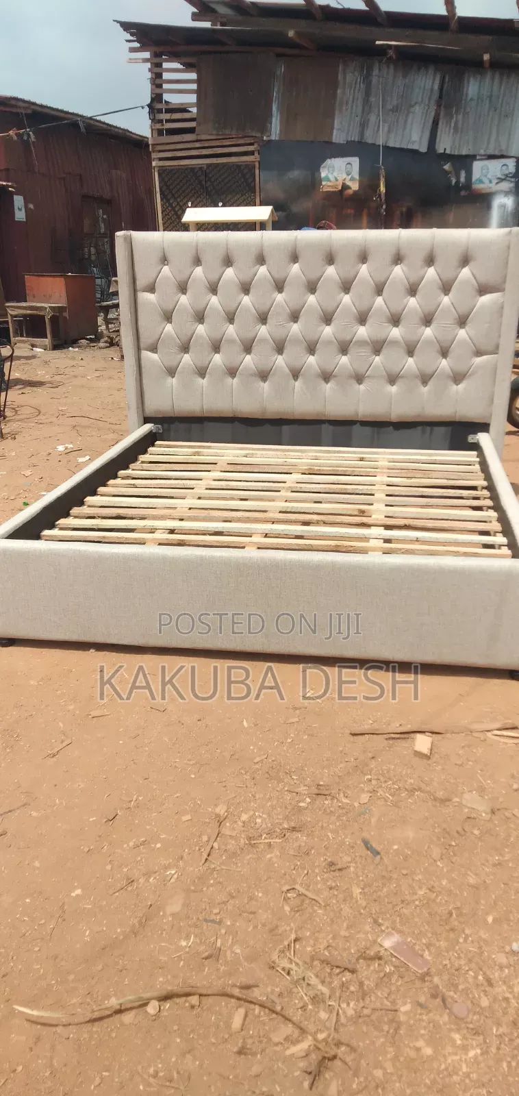 Modernize Beds New Brands 6by6 in White Leather Cloth