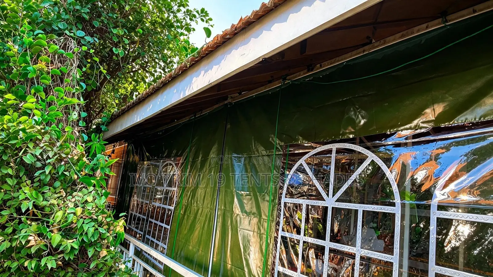Custom Side-Drop Weather Curtain