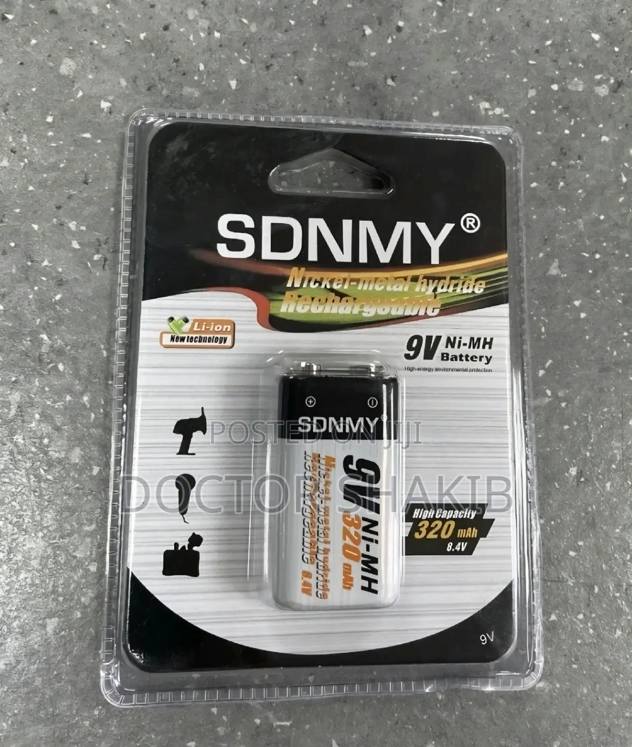 SDNMY 9V Ni-Mh Rechargeable Battery
