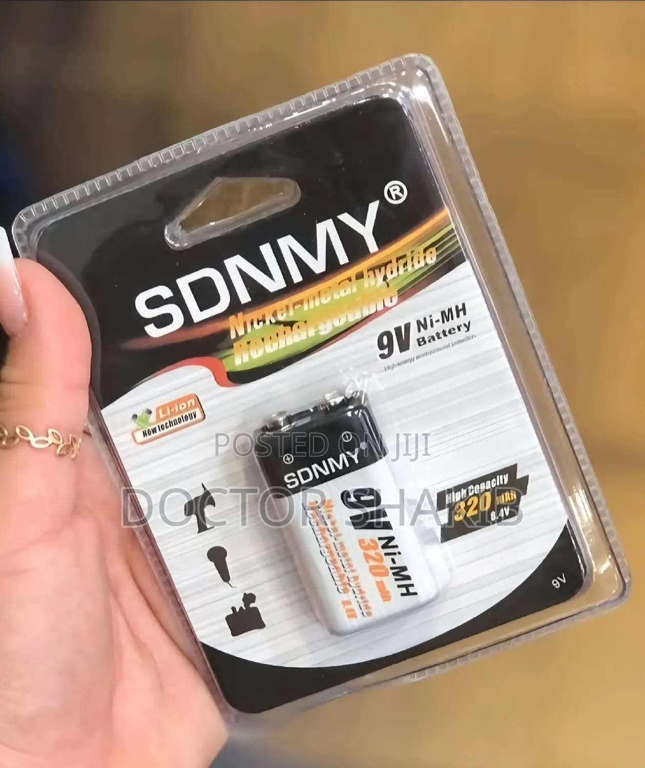 SDNMY 9V Ni-Mh Rechargeable Battery