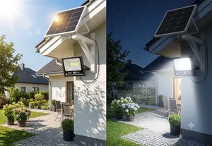 Ultra-Bright 200W Solar Powered Floodlight With Remote