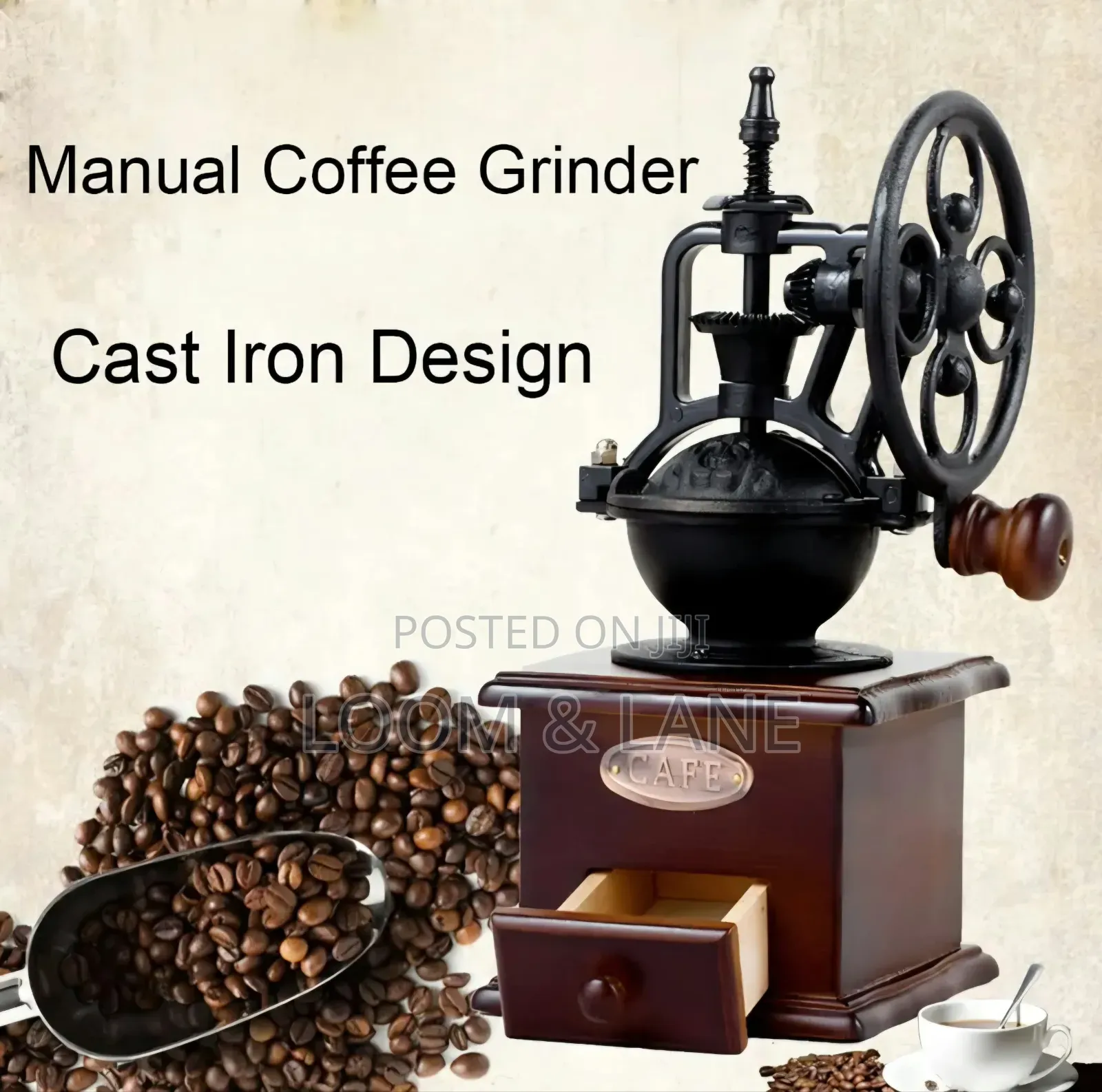 Classic, Manual Wooden Coffee Grinder