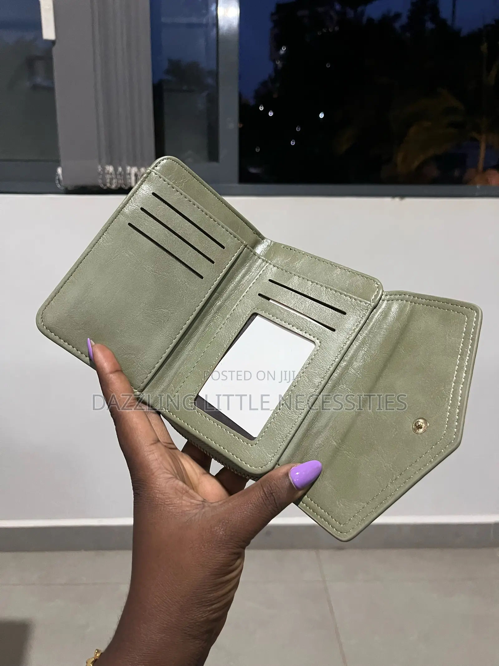 Sage Green Wallet for Ladies