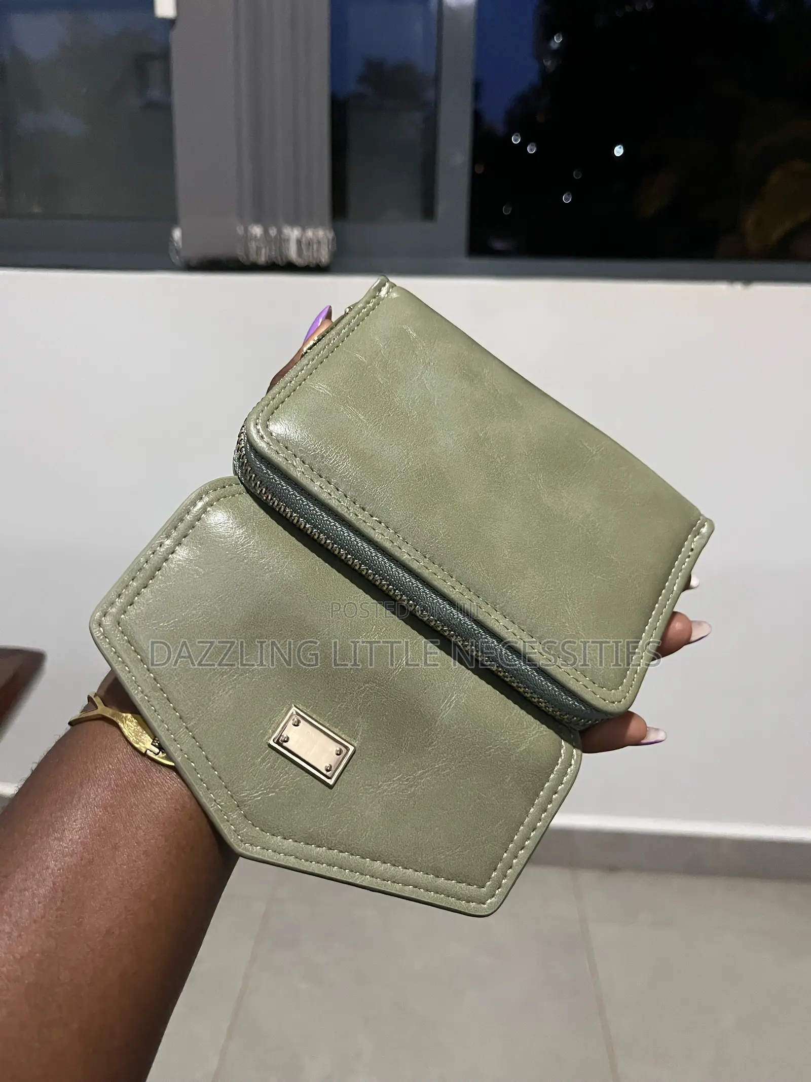 Sage Green Wallet for Ladies