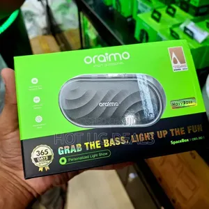 Oraimo SpaceBox 8W Wireless Bluetooth Speaker With FM Radio – Black