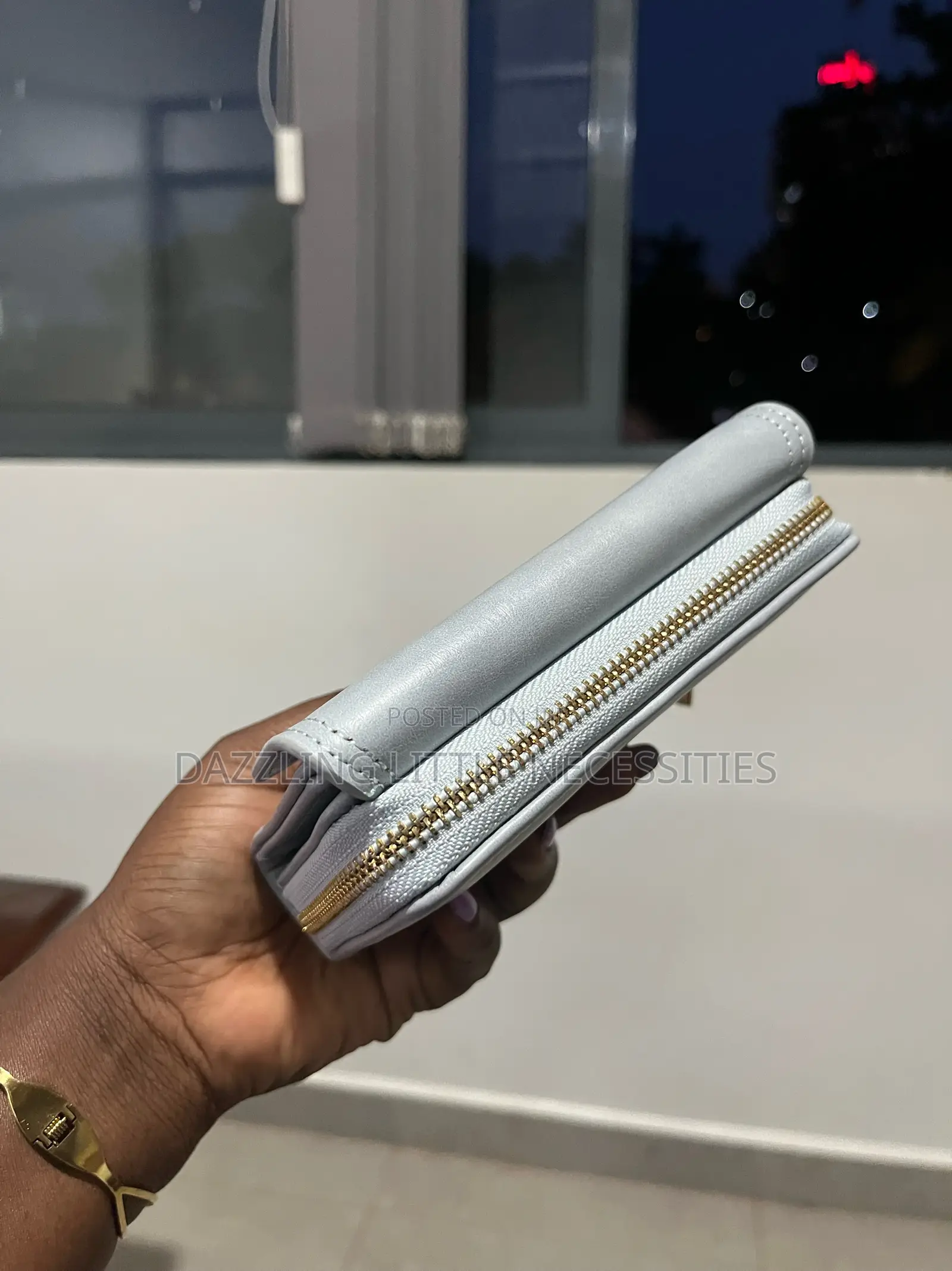 Light Gray Envelope Wallet for Ladies