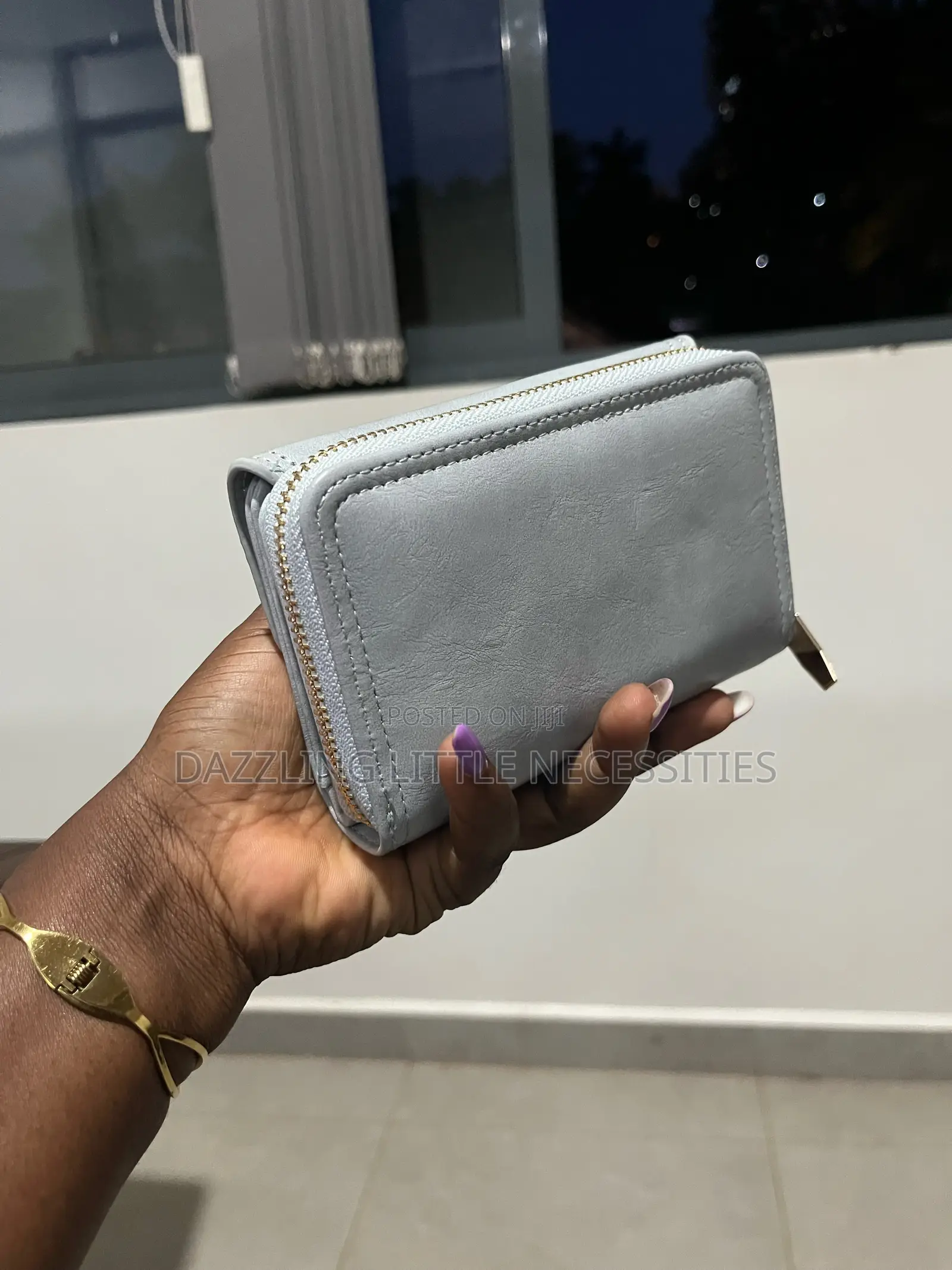 Light Gray Envelope Wallet for Ladies