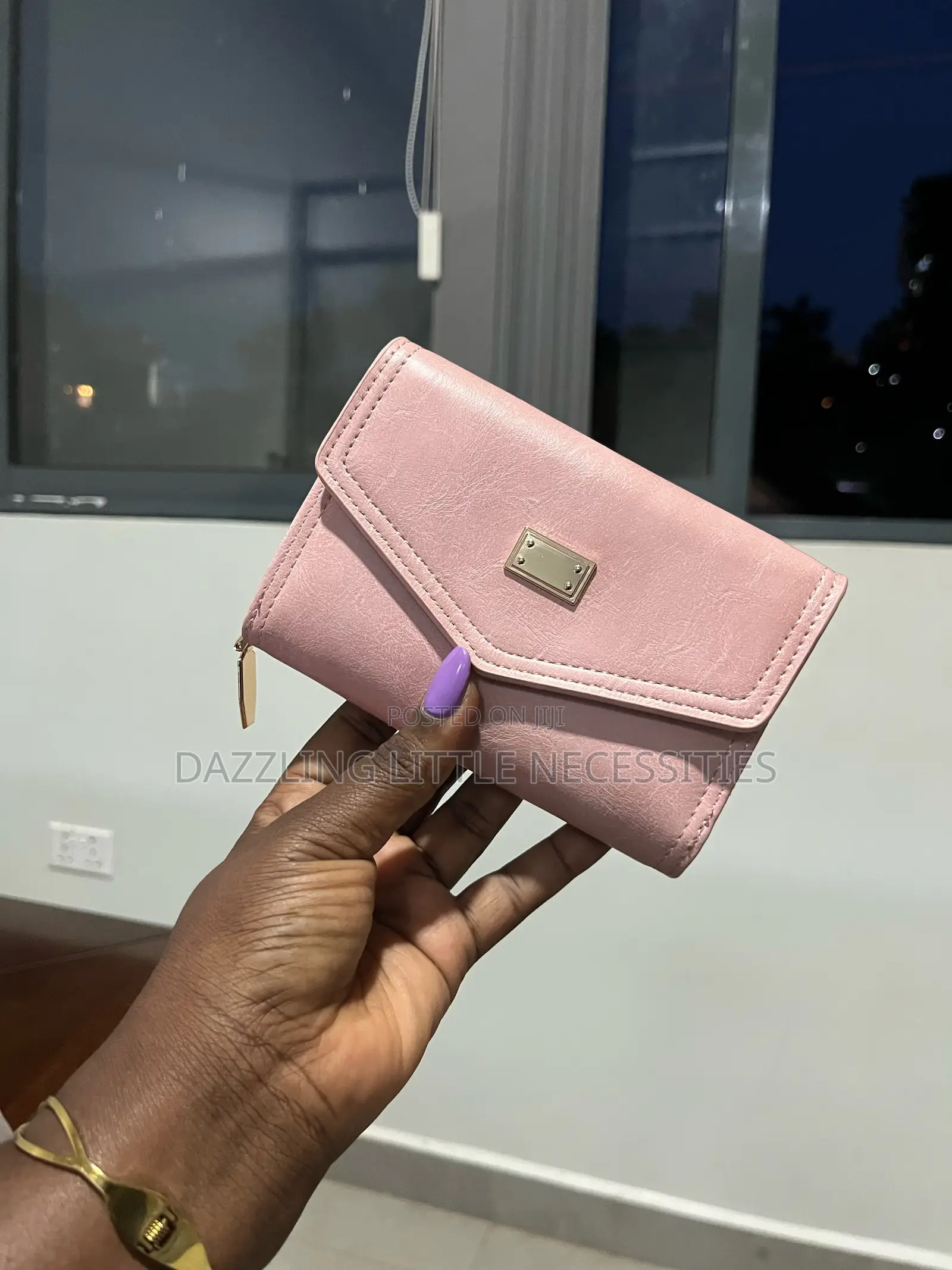 Soft Pink Envelope Wallet for Ladies