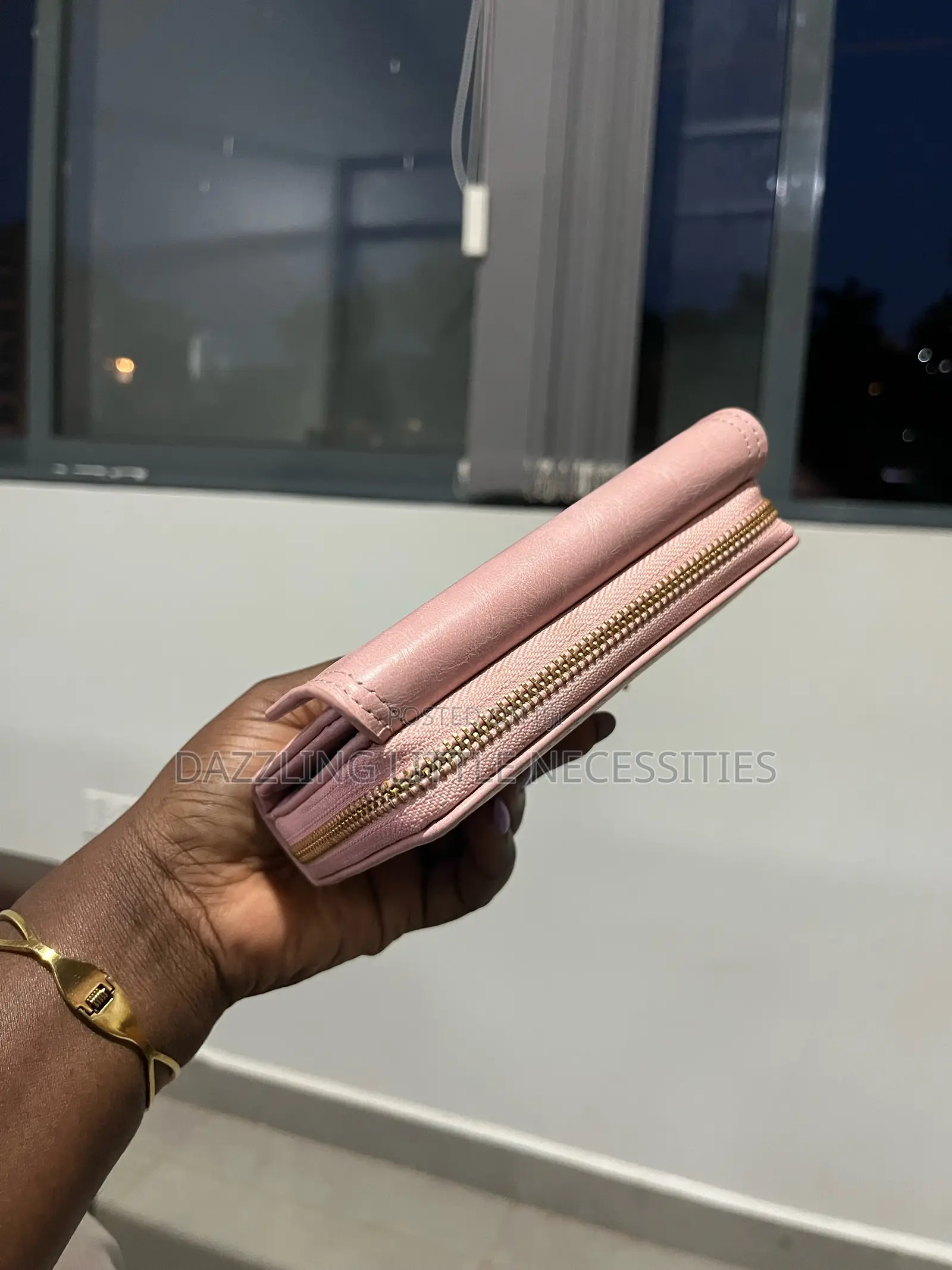 Soft Pink Envelope Wallet for Ladies