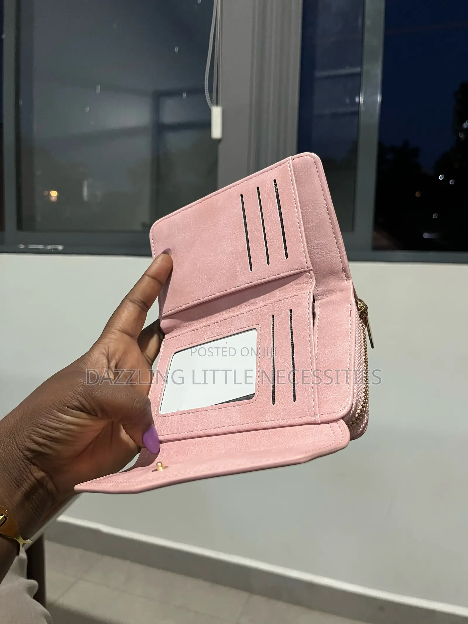 Soft Pink Envelope Wallet for Ladies