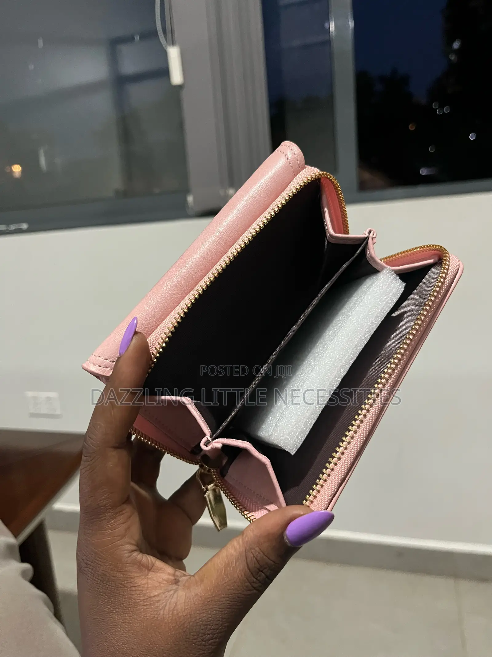 Soft Pink Envelope Wallet for Ladies