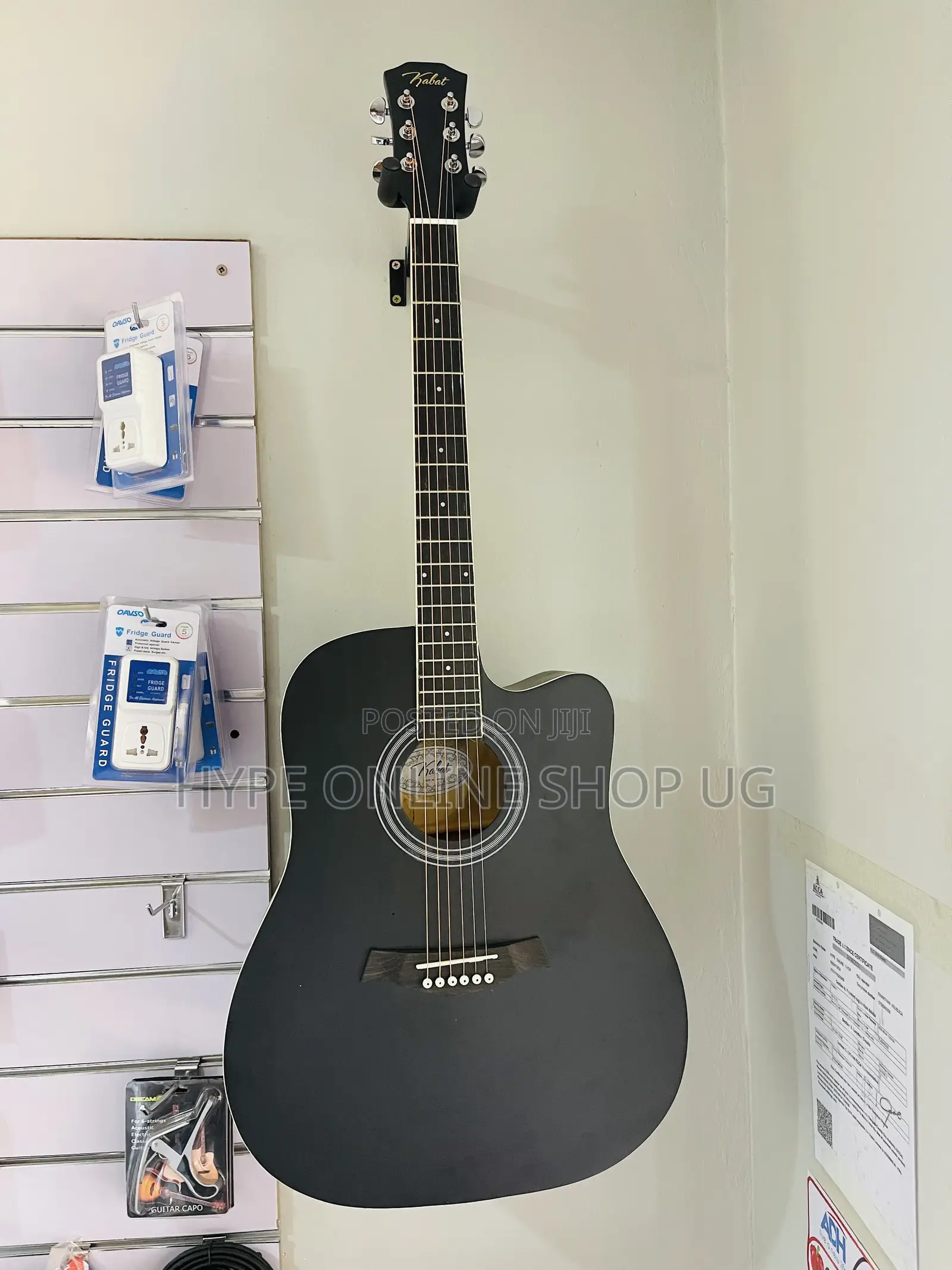 Star Beats,Brandnew Black Acoustic Guitar