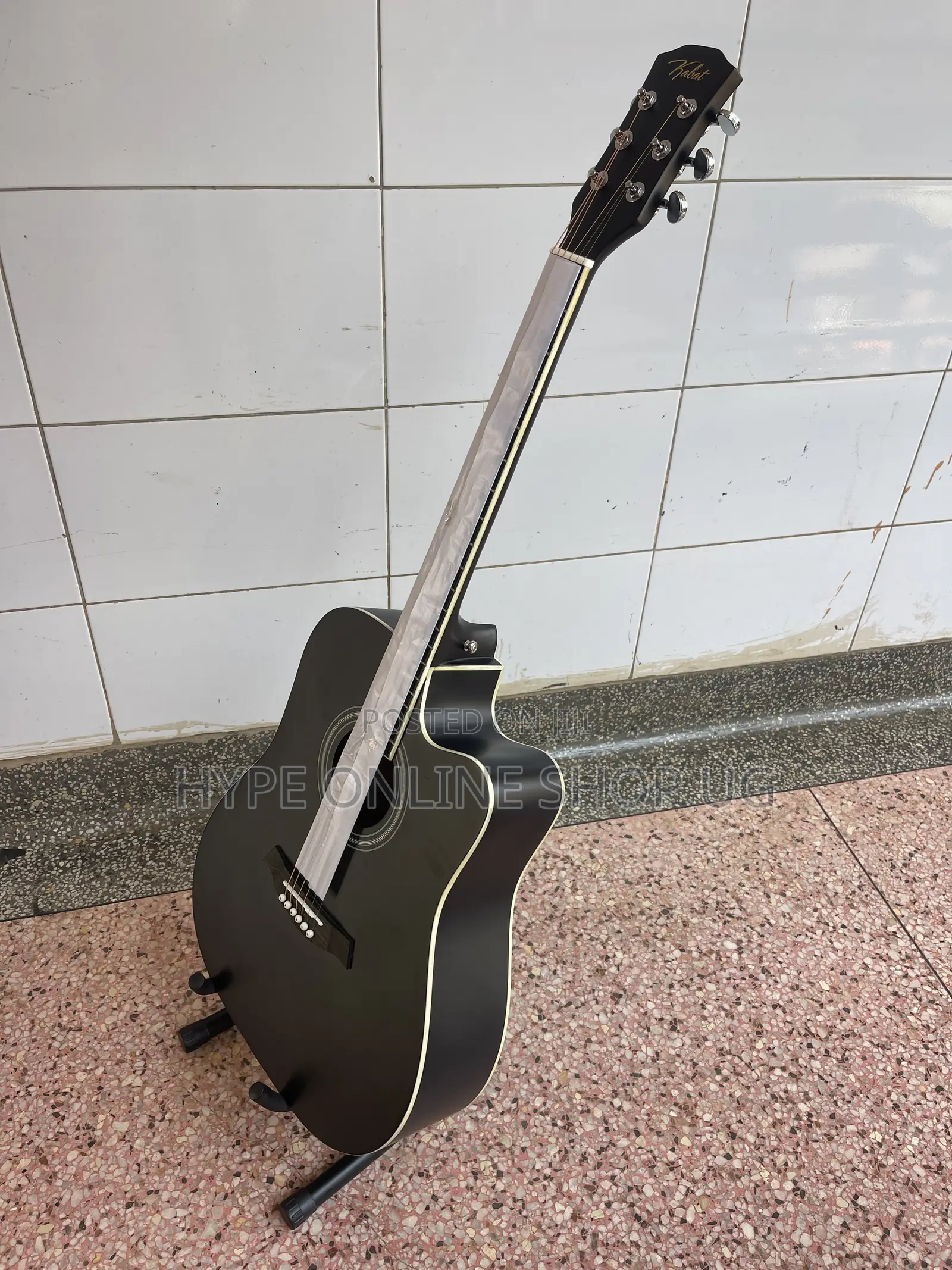 Rock Edges Brandnew Black Acoustic Guitar