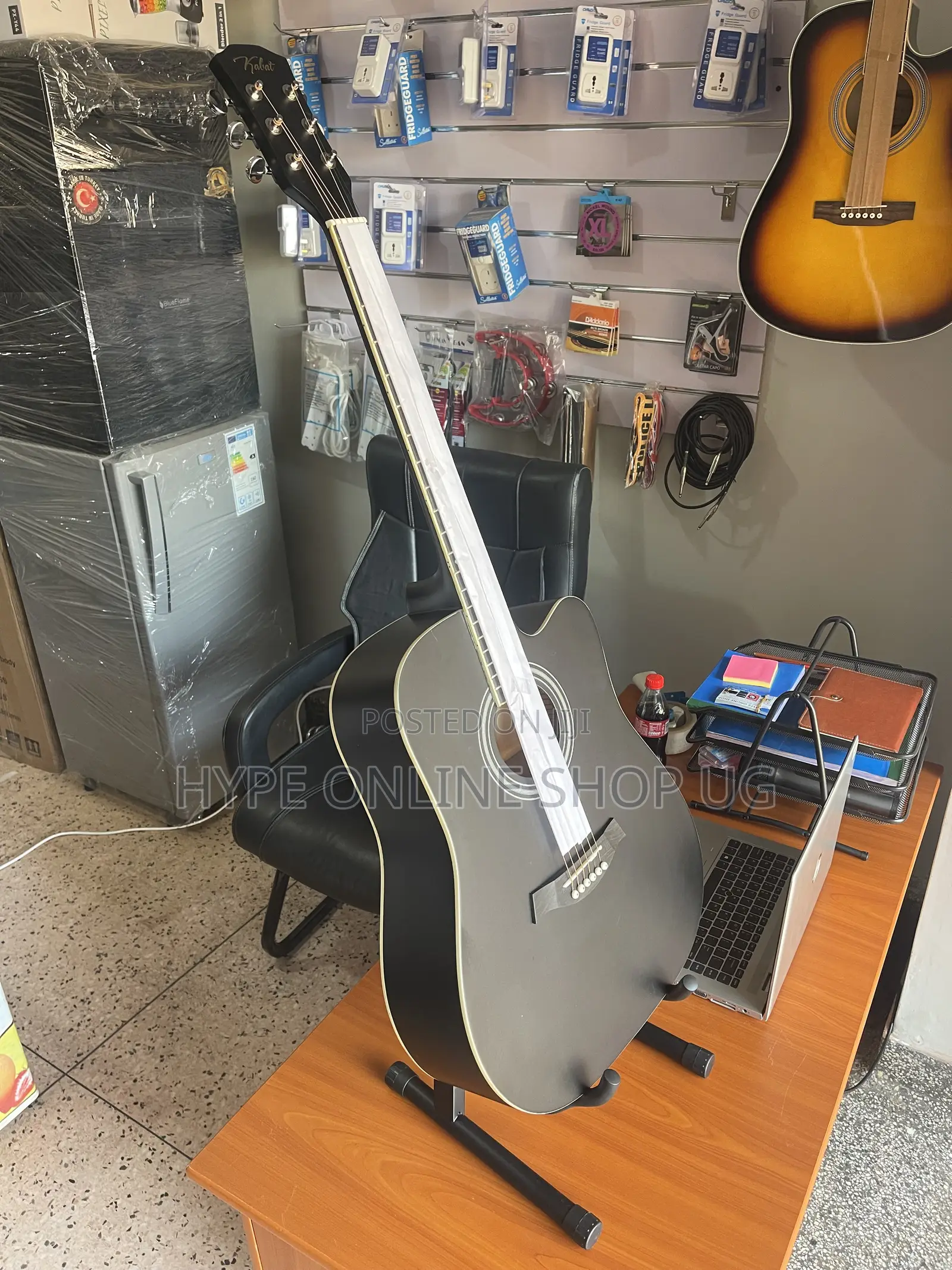Perfect Rythim Brandnew Black Color Acoustic Guitar
