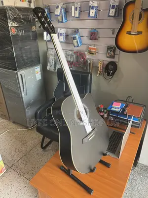 Perfect Rythim Brandnew Black Color Acoustic Guitar