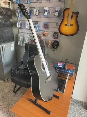 Perfect Rythim Brandnew Black Color Acoustic Guitar
