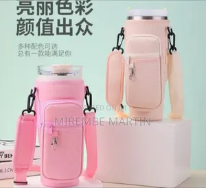 Portable Insulated Water Bottle / Tumbler Carrier Bag With Strap