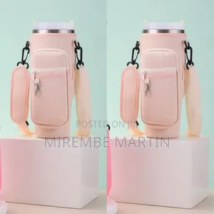 Portable Insulated Water Bottle / Tumbler Carrier Bag With Strap