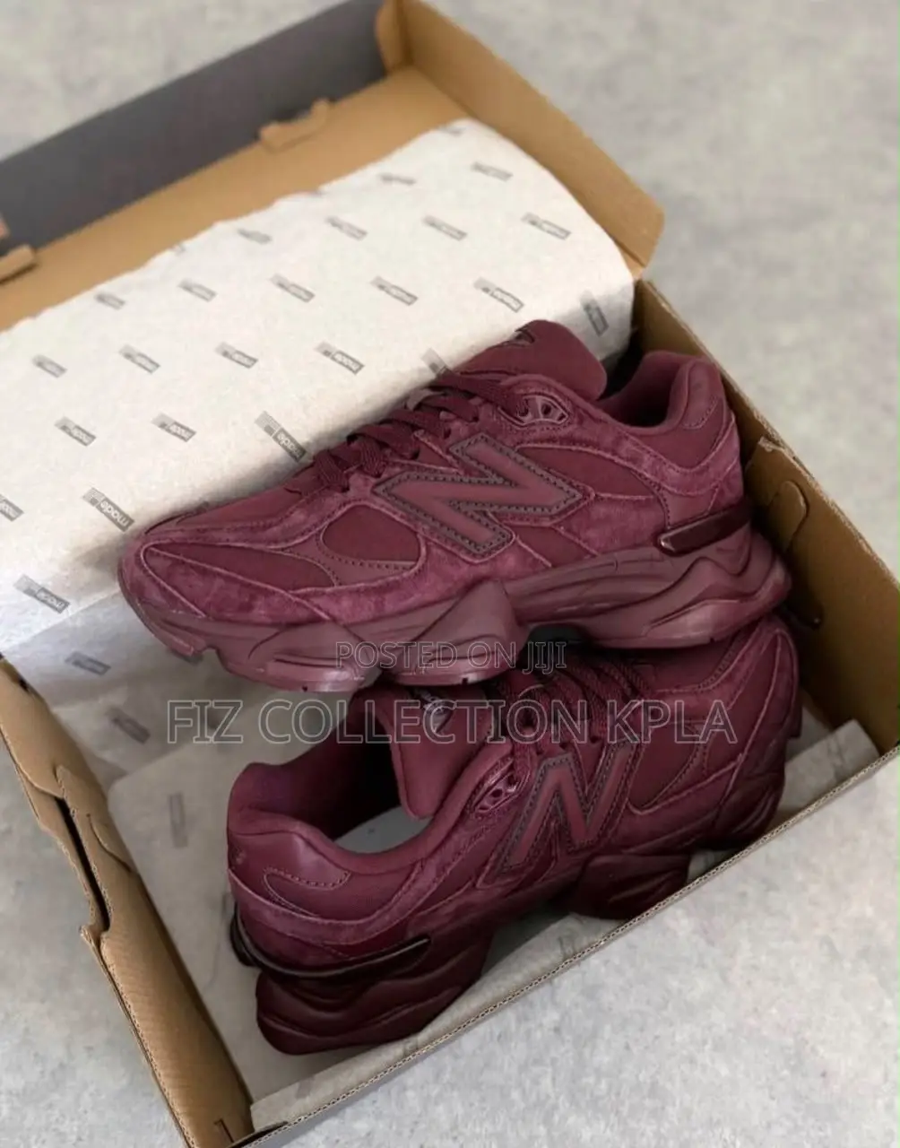 Original New Balance 9060 Burgundy – Premium Suede Men’s Sneakers