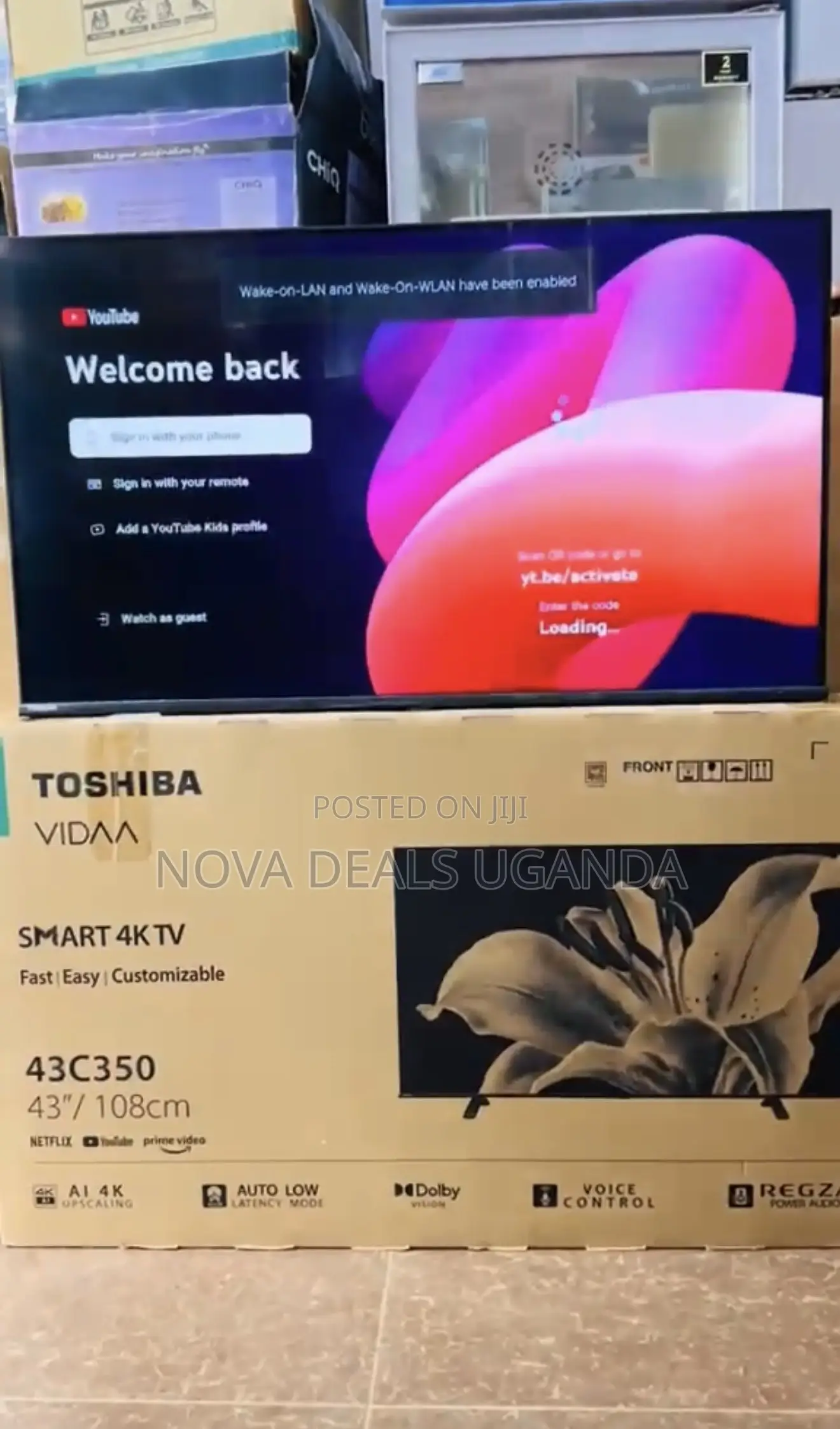 Toshiba 43” Smart TV Vidaa Wifi Led TV Hdmi USB