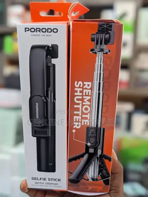 Porodo Selfie Stick With Tripod Stand Detachable Remote