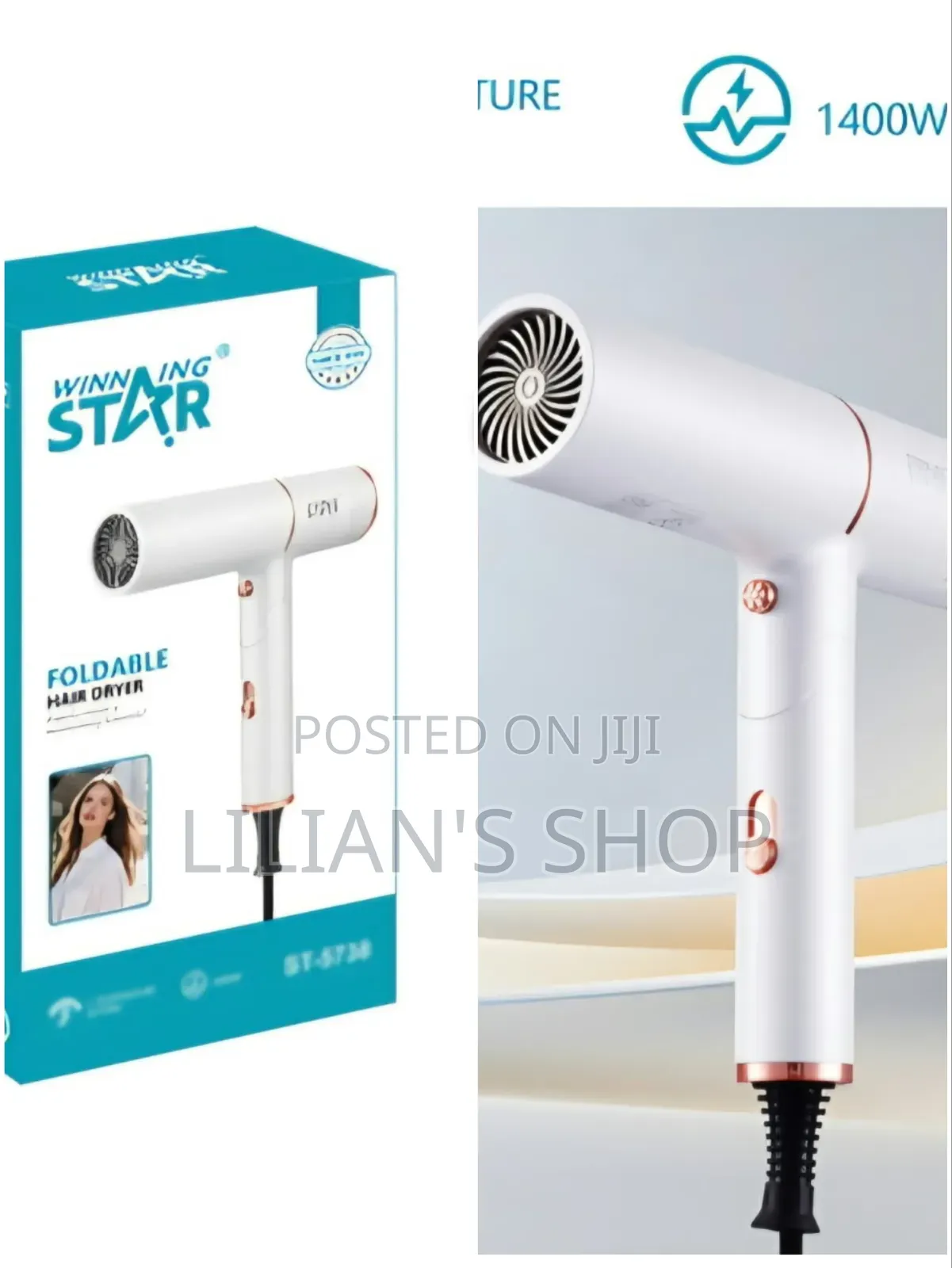 Winning Star ST-5738 Foldable Hair Dryer