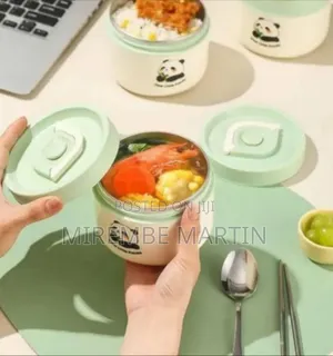 Adorable Panda Insulated Lunch Box Set With Cutlery