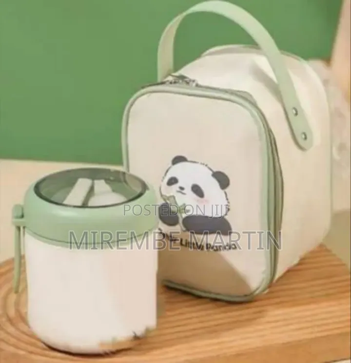 Portable Insulated Food Jar and Lunch Bag Set