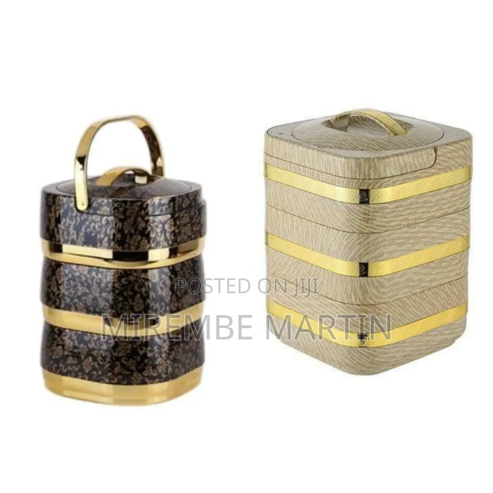 Decorative Tiered Thermal Lunch/Food Carrier
