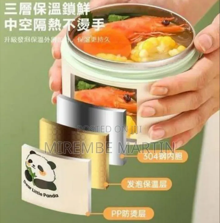 Adorable Stackable Thermal Lunch Container Set With Insulated Bag