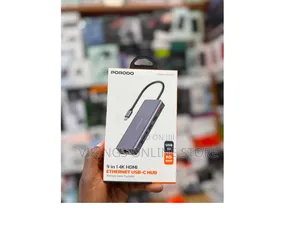 Porodo 9 in 1 Ethernet USB -C Hub