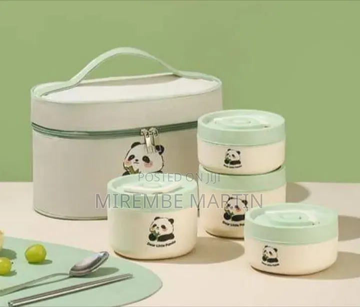 Insulated Food Container Lunch Box Set With Carrying Bag