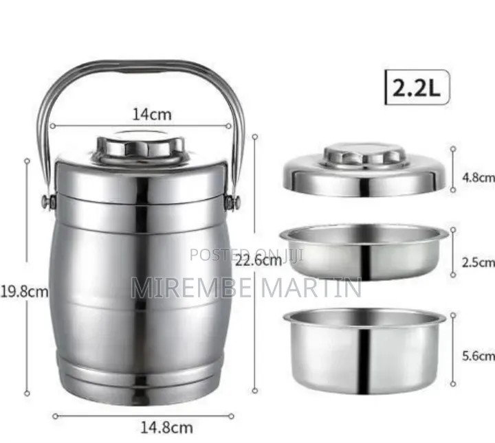 Multi-Layer Insulated Stainless Steel Thermal Lunch Jar