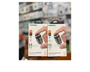 Porodo Dual Port Transparent Car Charger
