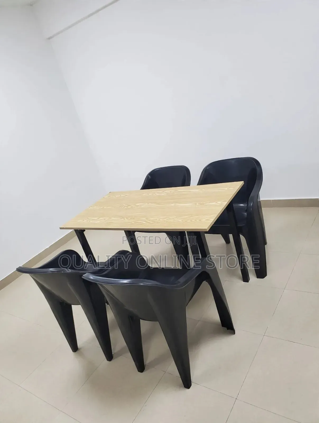 Foldable Wooden Table and Chairs Wooden Table and Plastic Chairs