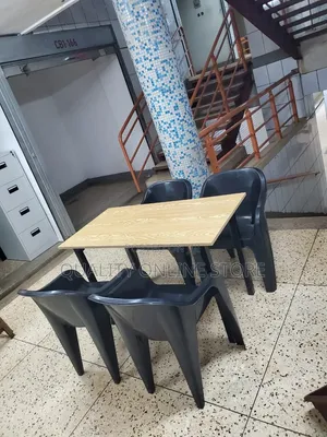 Foldable Wooden Table and Chairs Wooden Table and Plastic Chairs