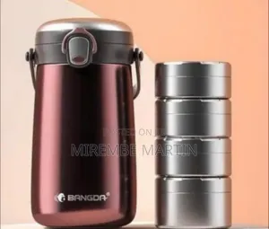 Elegant Vacuum Insulated Food Flask / Thermal Lunch Container Set