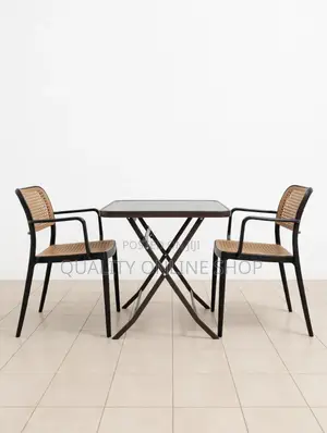 2 Seater Foldable Dining Tables and Chairs Set