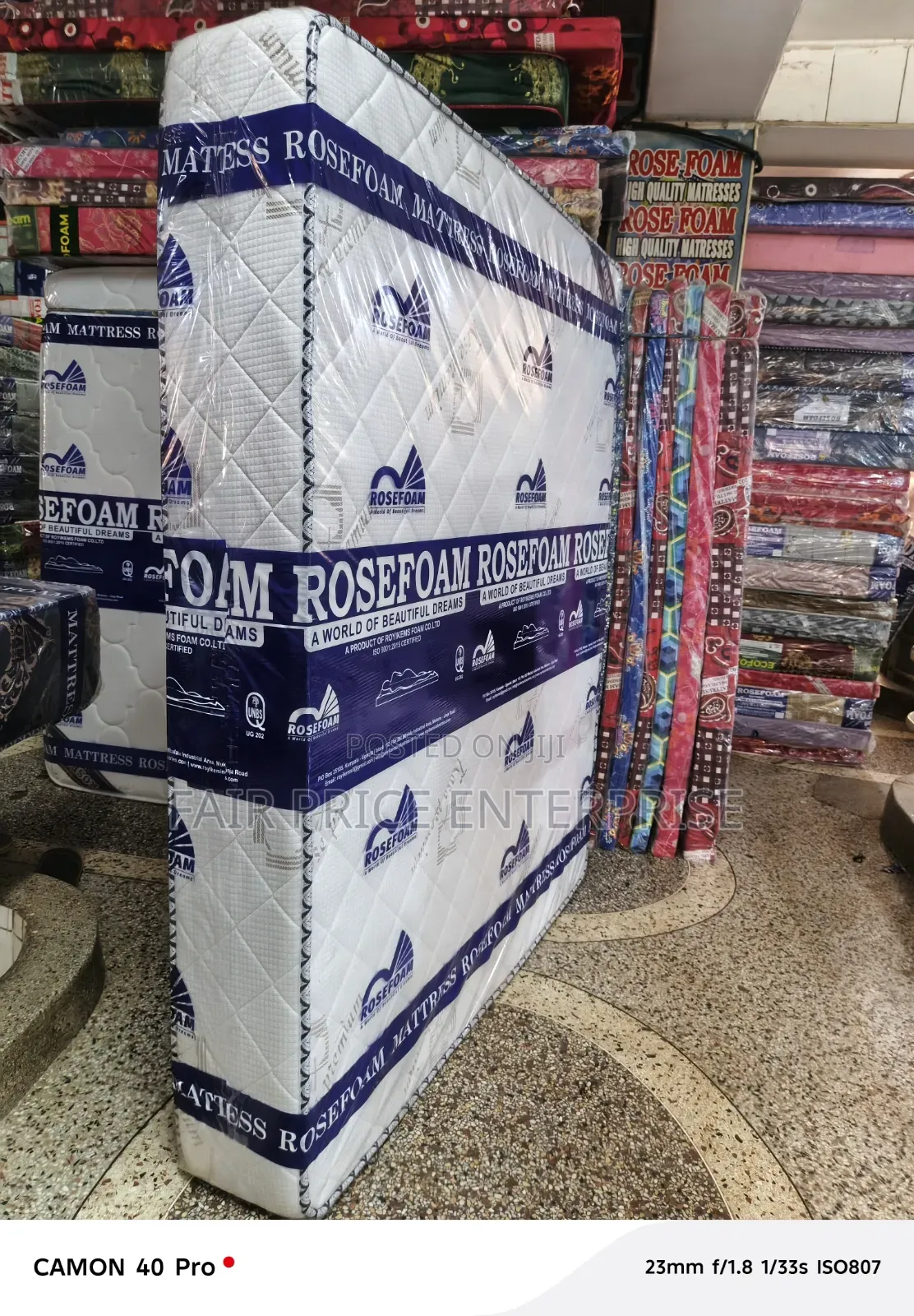 Rosefoam Mattress 5x6x8 Inches. Premium High Density Smart Mattresses